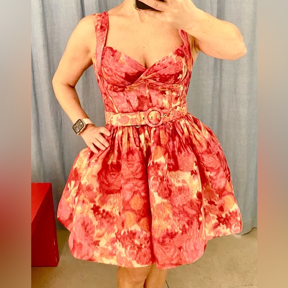 Zimmermann belted high tide mini dress - Picture 5 of 7